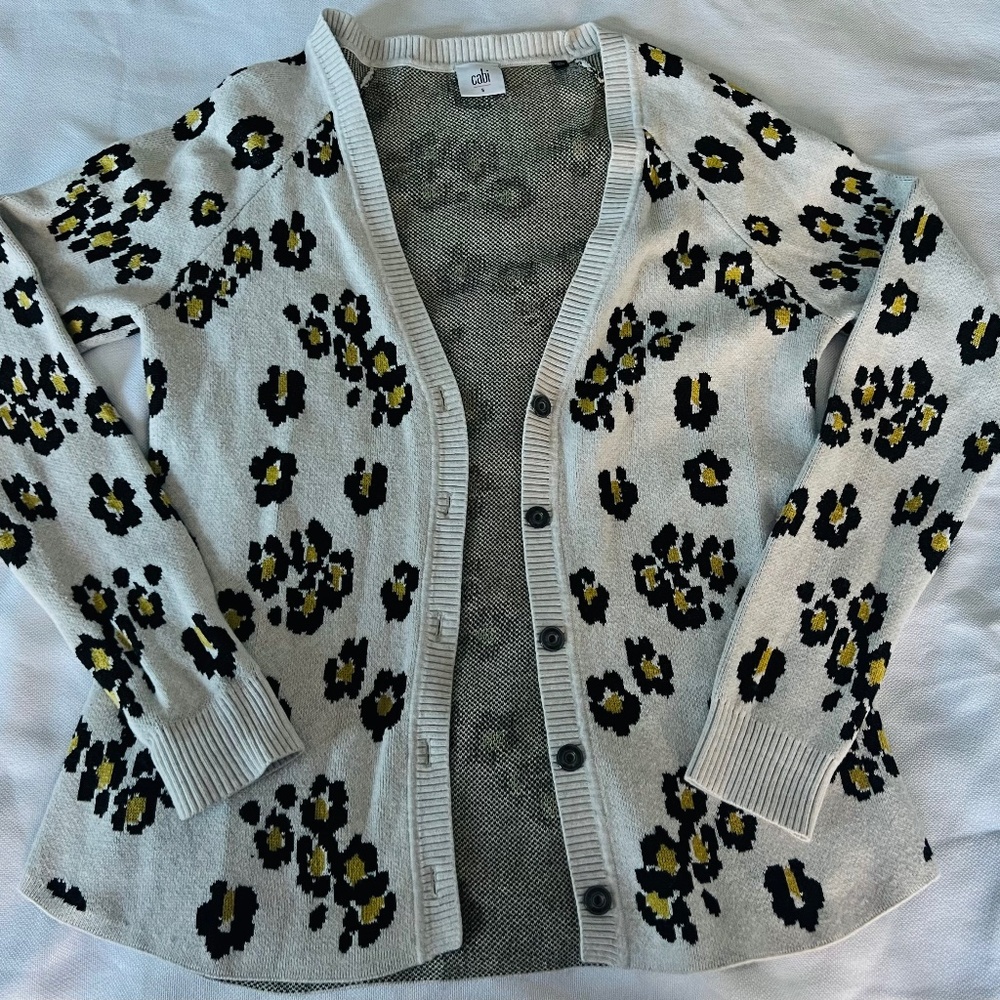 Cabi Animal Print Kiki Cardigan